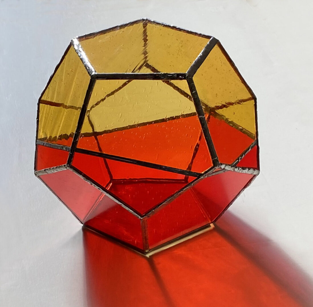 Dodecahedral Glass Sculpture